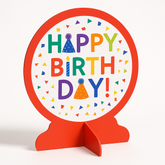 Colorful "Happy Birthday" Table Decoration